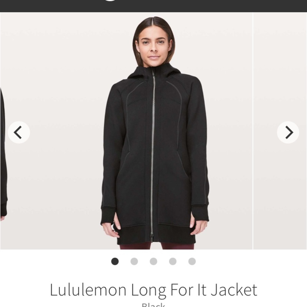 LULULEMON LONG FOR IT JACKET
